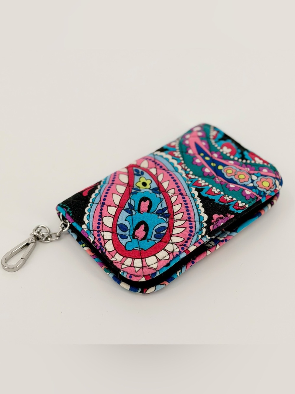 Vera Bradley RFID All in One Crossbody Wallet Paisley Floral Multicolor